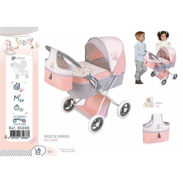 Decuevas Coche de muñeca plegable para muñecas de hasta 48 cm. Decuevas Coche de muñeca plegable para muñecas de hasta 48 cm.