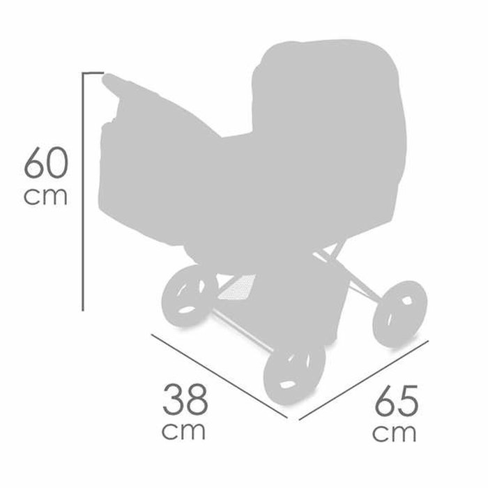 Decuevas Coche de muñeca plegable para muñecas de hasta 48 cm. Decuevas Coche de muñeca plegable para muñecas de hasta 48 cm.