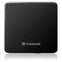 Transcend TS8XDVDS-K EXT SLIM USB Grabadora DVD+RW Negro USB 2.0 Ultra delgada Plug and Play para Windows Mac