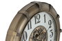 DKD Home Decor Reloj de Pared de Hierro y Cristal Dorado 80x80 cm
