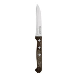 Tramontina Cuchillo Polywood para Verduras y Frutas 9 cm Hoja Acero Inoxidable Mango Castaño