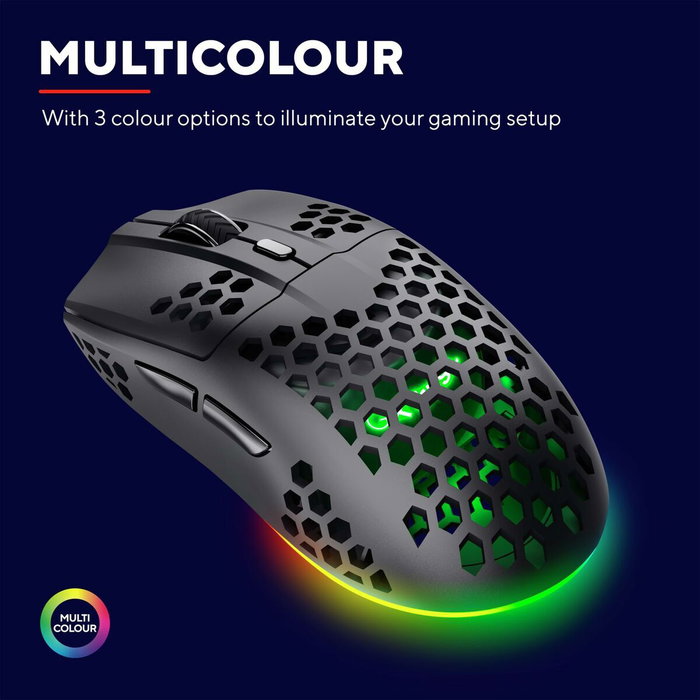 Trust GXT 929 Helox Ratón Gaming Inalámbrico Negro