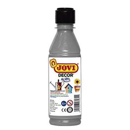 Jovi Pintura Plástica Jovidecor Acryl Botella 250 mL Plata