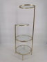 DKD Home Decor Estantería Dorado Metal Cristal 30 x 86 x 32.5 cm con 4 Estantes