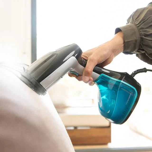 Cecotec Fast&Furious 4020 Force Plancha Vertical Vaporizador Manual 1400W Vapor 25g/min Depósito 0.28L Panel Táctil Negro Plata Turquesa