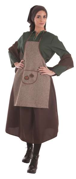 Creaciones Llopis Disfraz Adulto Castañera Otoño Lux Talla M/L