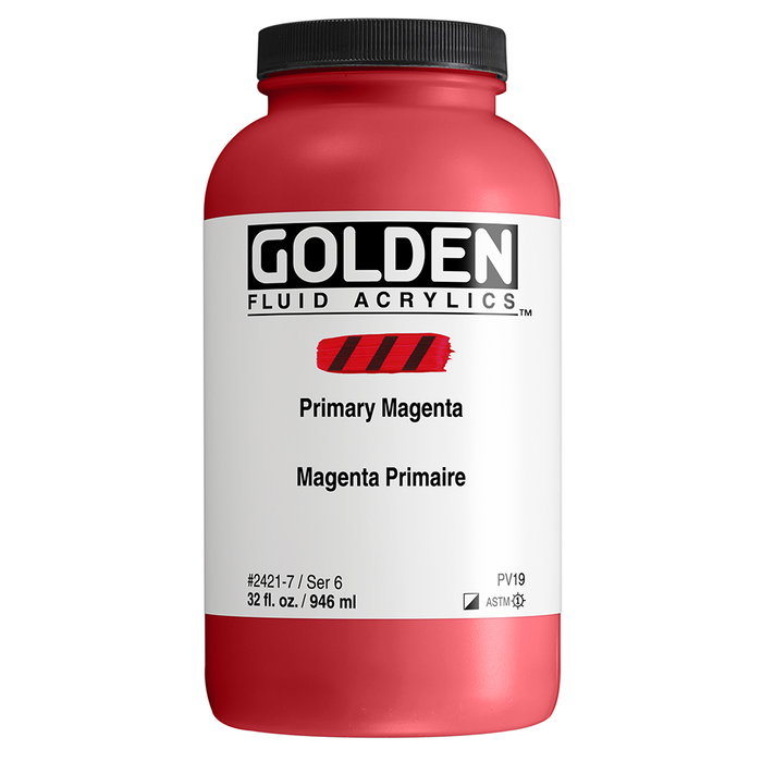 Golden Fluid Colores Acrílicos Magenta Primario 946 ml Golden Fluid Colores Acrílicos Magenta Primario 946 ml