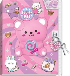 Hot Focus Diario Critter con Cerradura y Llave