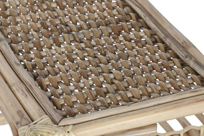DKD Home Decor Mesa de Centro Bali2 de Ratán y Bambú Natural