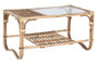DKD Home Decor Mesa de Centro Bali2 de Ratán y Bambú Natural