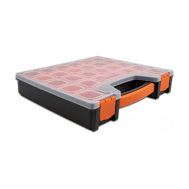DeLOCK Caja de clasificación con 14 compartimentos naranja/negro