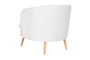 DKD Home Decor Butaca Blanco Natural Poliester Madera 80 x 78 x 91 cm
