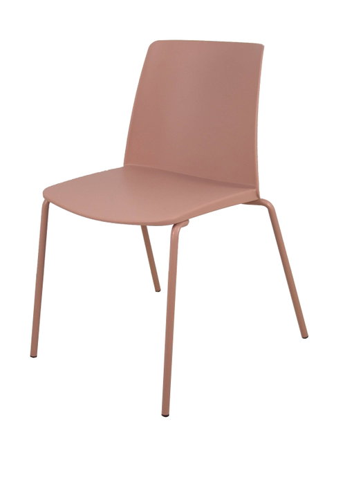 PIQUERAS Y CRESPO Silla Orgaz Rosa sin brazos (Pack de 4)