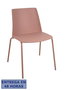 PIQUERAS Y CRESPO Silla Orgaz Rosa sin brazos (Pack de 4)