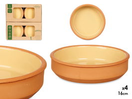 La Dehesa Set 4 Cazuelas Barro 16 cm Color Mostaza (Set de 6)