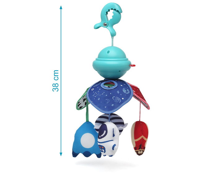 KioKids Móvil Musical El Espacio Carrito Con Control Remoto, Luces y 109 Melodías, Edad +0 meses