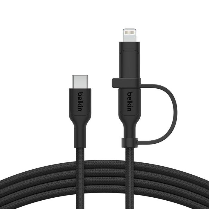 Belkin BoostCharge Pro Cable USB-C a USB-C/Lightning 1,5 m Negro Belkin BoostCharge Pro Cable USB-C a USB-C/Lightning 1,5 m Negro