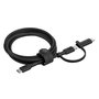 Belkin BoostCharge Pro Cable USB-C a USB-C/Lightning 1,5 m Negro