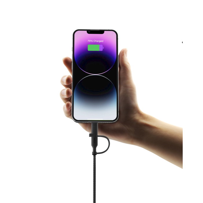 Belkin BoostCharge Pro Cable USB-C a USB-C/Lightning 1,5 m Negro Belkin BoostCharge Pro Cable USB-C a USB-C/Lightning 1,5 m Negro