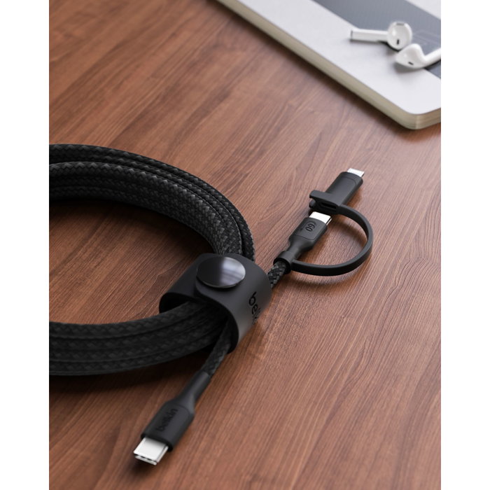Belkin BoostCharge Pro Cable USB-C a USB-C/Lightning 1,5 m Negro Belkin BoostCharge Pro Cable USB-C a USB-C/Lightning 1,5 m Negro