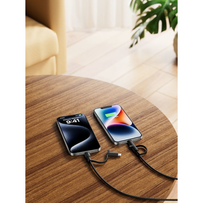 Belkin BoostCharge Pro Cable USB-C a USB-C/Lightning 1,5 m Negro Belkin BoostCharge Pro Cable USB-C a USB-C/Lightning 1,5 m Negro