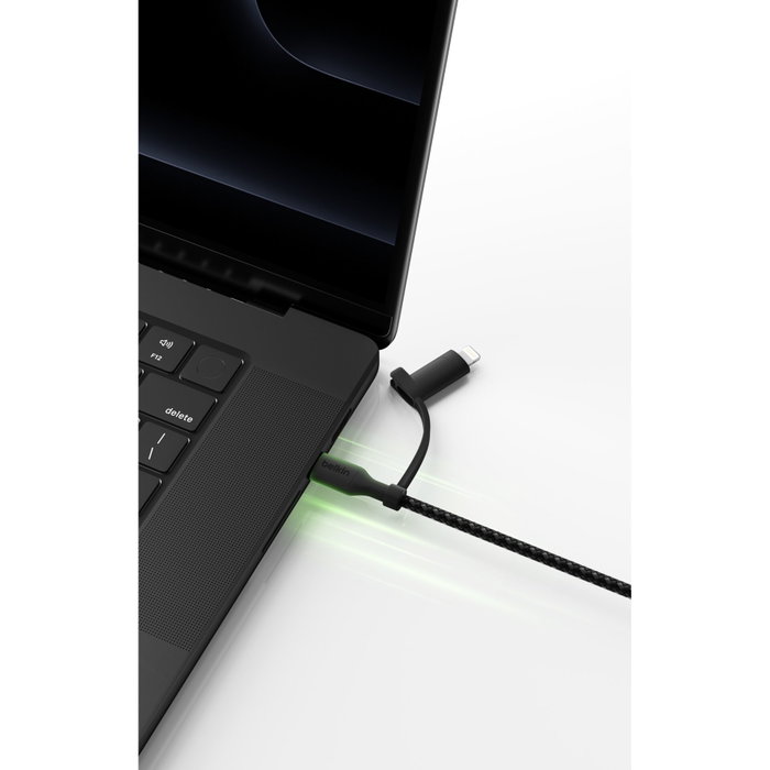 Belkin BoostCharge Pro Cable USB-C a USB-C/Lightning 1,5 m Negro Belkin BoostCharge Pro Cable USB-C a USB-C/Lightning 1,5 m Negro