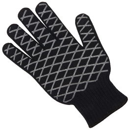 Dangrill Guante para Barbacoa Resistente al Calor hasta 350 Grados con Silicona Algodón y Fibra de Aramida Universal