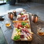Livoo Tabla de aperitivos Maxi MES151 de madera de acacia FSC con patas de madera