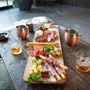 Livoo MES151 Tabla de aperitivos Maxi en Madera de Acacia FSC 75 x 19,5 cm con Patas