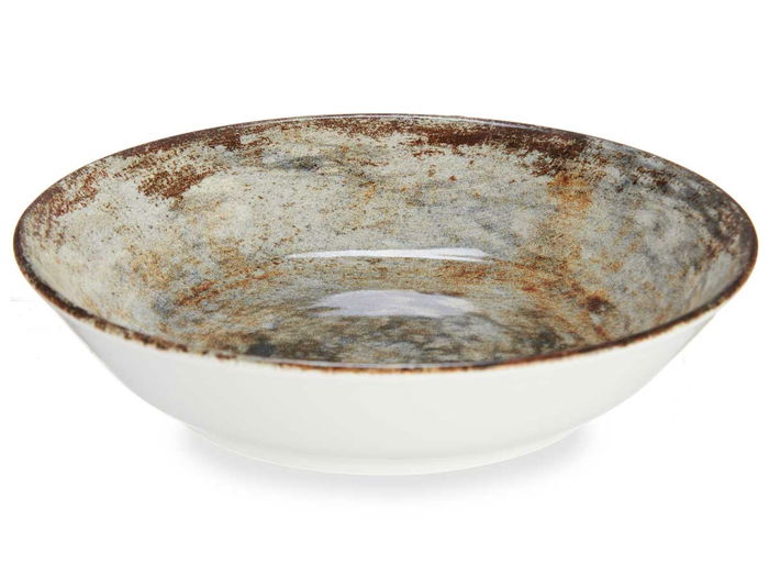 Vessia Plato Porcelana Hondo 21.5 cm Marron Piedra (Set de 24) Vessia Plato Porcelana Hondo 21.5 cm Marron Piedra (Set de 24)