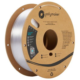 Polmask PETG Filamento 1.75mm Transparente 1 kg para Impresora 3D, Alta Transparencia y Resistencia