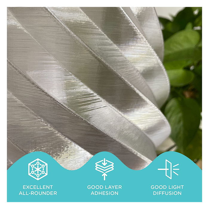 Polmask PETG Filamento 1.75mm Transparente 1 kg para Impresora 3D, Alta Transparencia y Resistencia