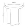Mesa Auxiliar Lacado Crema Dm Salón 50 X 50 X 50 cm