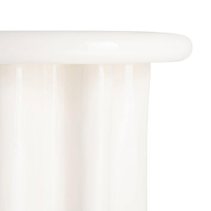 Mesa Auxiliar Lacado Crema Dm Salón 50 X 50 X 50 cm