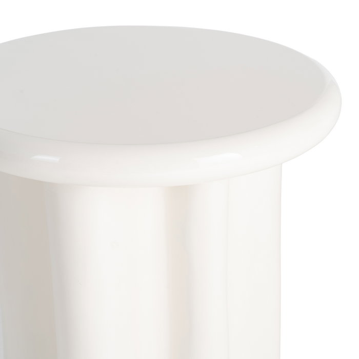 Mesa Auxiliar Lacado Crema Dm Salón 50 X 50 X 50 cm