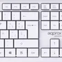 Approx APPMX420W Kit Teclado y Ratón Inalámbrico 2.4 GHz para Oficina y Hogar, 105 Teclas QWERTY Español, Ratón Óptico 1000 DPI, Color Blanco