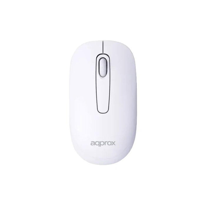 Approx Teclado y Mouse Inalámbrico APPX420W 2.4GHz Multimedia 1000DPI Blanco