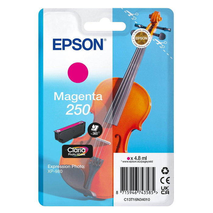 Epson 250 Cartucho de Tinta Magenta Claria Photo HD Epson 250 Cartucho de Tinta Magenta Claria Photo HD