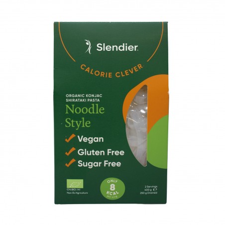 SLENDIER Konjac Noodle Bio 400 g. pasta de konjac sin gluten