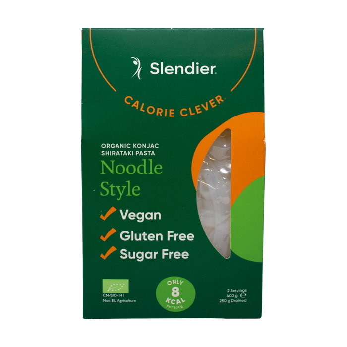 Slendier Pasta Konjac Noodle Bio Sin Gluten 400g Vegano Slendier Pasta Konjac Noodle Bio Sin Gluten 400g Vegano