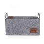 Aberto Design Organizador de Escritorio 6259, Fieltro Gris 30 x 20 x 15 cm, Práctico y Elegante para Mantener el Orden