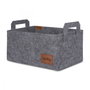 Aberto Design Organizador de Escritorio 6259, Fieltro Gris 30 x 20 x 15 cm, Práctico y Elegante para Mantener el Orden