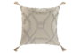 DKD Home Decor Cojín de Poliéster y Algodón Crudo 45x8x45 cm (Pack de 2)