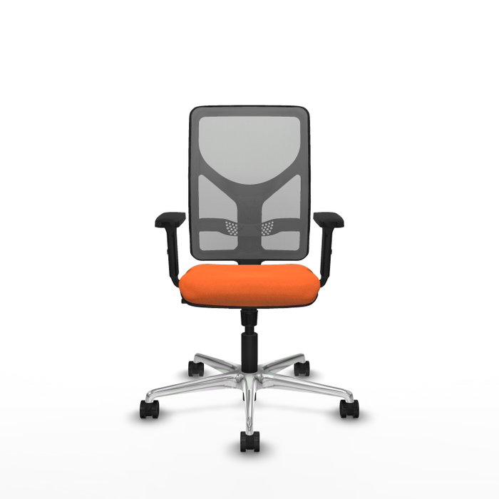 PIQUERAS Y CRESPO Silla de oficina Motilla Naranja y Gris