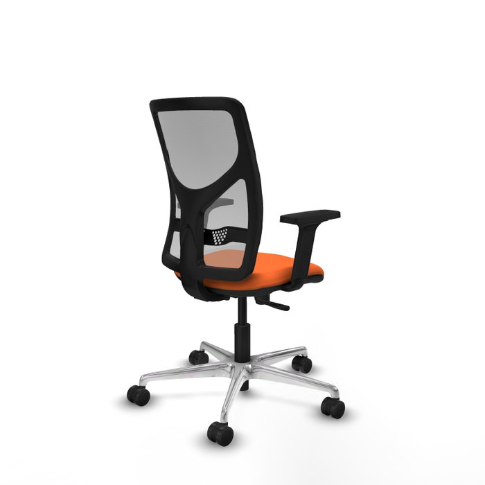 PIQUERAS Y CRESPO Silla de oficina Motilla Naranja y Gris