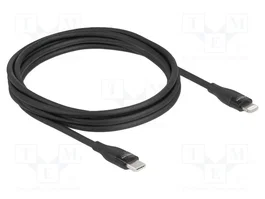 DeLOCK Cable de datos y carga USB Type-C a Lightning 2 m Negro MFi