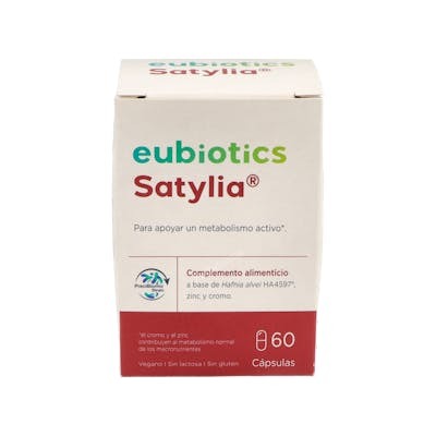Eubiotics Satylia Hafnia alvei HA4597 60 Cápsulas Zinc Cromo Metabolismo Saciedad Vegano