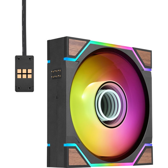 Thermaltake SWAFAN 120 EX INFINITY Wood Edition 3Pack de 120 mm Thermaltake SWAFAN 120 EX INFINITY Wood Edition 3Pack de 120 mm