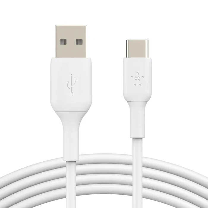 Belkin CAB001BT0MWH Cable USB-C a USB-A de 0,15 m (15 cm) para carga y datos - Blanco