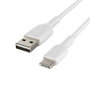 Belkin CAB001BT0MWH Cable USB 0,15 m USB-A a USB-C Blanco